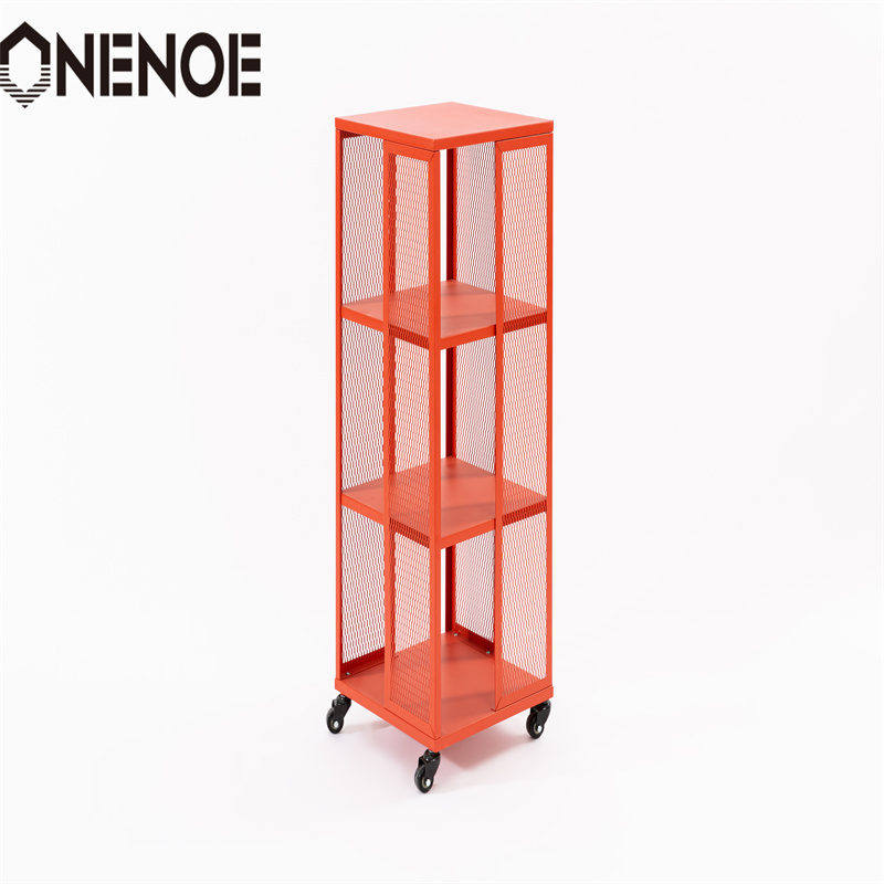 Onenoe Home Muebles modernos Metal Metal Archivo de estanterías Archivo de estantería Gabinete de marco sólido Gabinete de almacenamiento de almacenamiento con 3niveles
