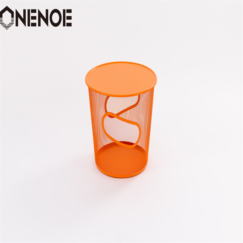 Onenoe Muebles modernos simples Mesa de café de almacenamiento redondo grande mesa auxiliar de la computadora portátil mesa de té mesa de buffet para el jardín de la oficina de la sala de estar